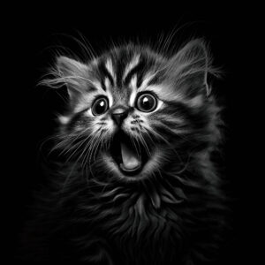 Happy kitten