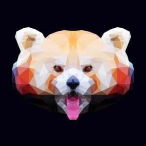 Low Poly Art - Red Panda