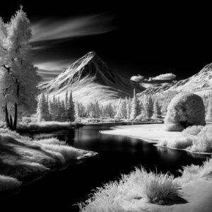 Mountain valley - infrared