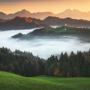Morning in slovenia