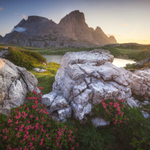 Sunrise in dolomites
